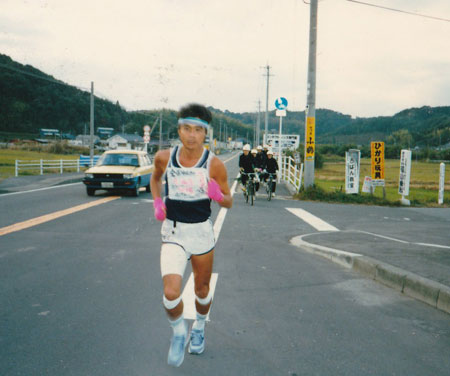 中学生を引き連れて